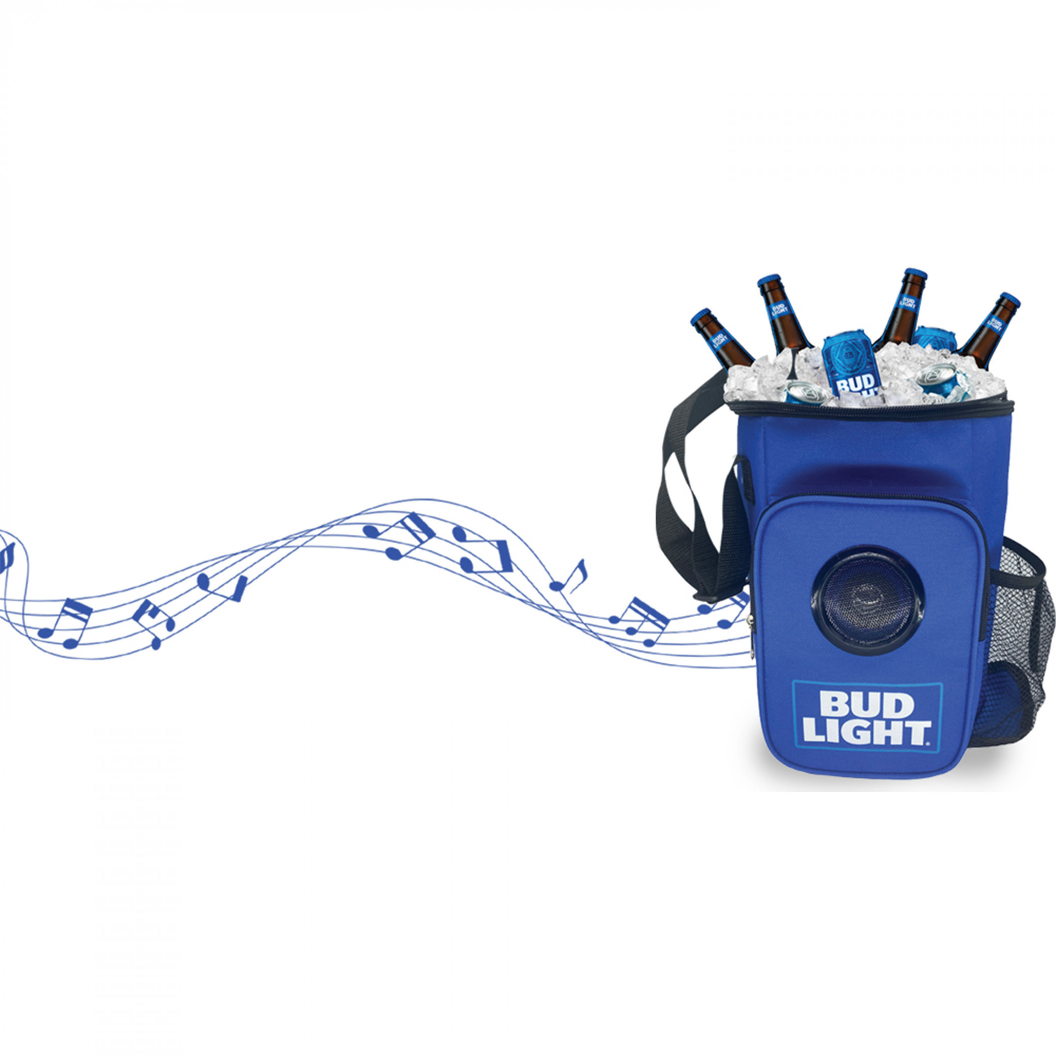 Bud Light Small Lunch Bag Cooler with Built in Bluetooth Speaker